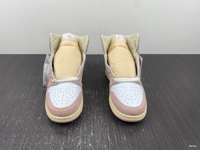 Bmlin Shoes Pink OG Jordan Air Retro (Women's) High 1 Washed FD2596-600 0811